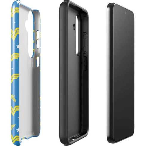 DC Comics Wonder Woman Pattern Galaxy S25 Plus Impact Case